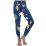 Cute Korean Pattern Kids  Lightweight Velour Classic Yoga Leggings