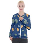 Cute Korean Pattern Casual Zip Up Jacket