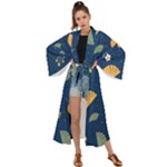 Cute Korean Pattern Maxi Kimono