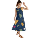 Cute Korean Pattern Summer Maxi Dress