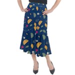 Cute Korean Pattern Midi Mermaid Skirt