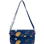 Cute Korean Pattern Removable Strap Clutch Bag