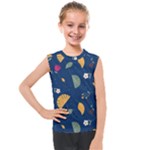 Cute Korean Pattern Kids  Mesh Tank Top