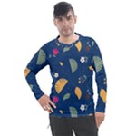 Cute Korean Pattern Men s Pique Long Sleeve T-Shirt