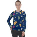 Cute Korean Pattern Women s Long Sleeve Raglan T-Shirt