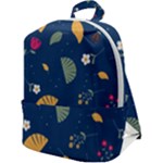 Cute Korean Pattern Zip Up Backpack