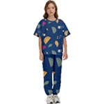 Cute Korean Pattern Kids  T-Shirt and Pants Sports Set