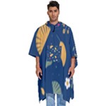 Cute Korean Pattern Men s Hooded Rain Ponchos