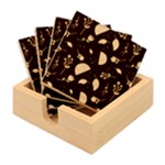 Cute Korean Pattern Bamboo Coaster Set