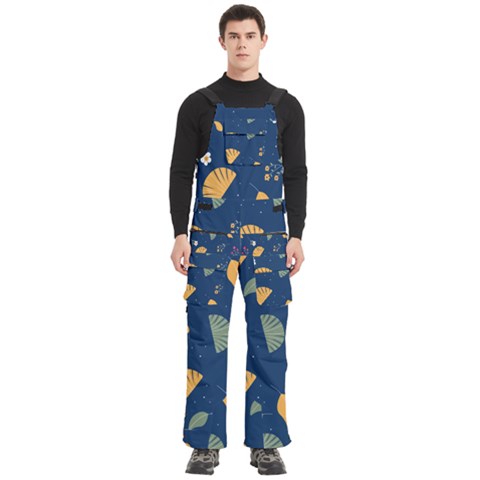 Cute Korean Pattern Men s Side Zip Front Pouch Ski And Snowboard Bib Pants	 from ArtsNow.com