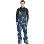 Cute Korean Pattern Men s Front Zip Ski And Snowboard Bib Pants