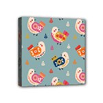 Cute Bird Pattern Mini Canvas 4  x 4  (Stretched)