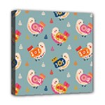 Cute Bird Pattern Mini Canvas 8  x 8  (Stretched)