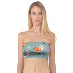 Cute Bird Pattern Bandeau Top