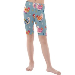 Kids  Mid Length Swim Shorts 