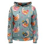 Cute Bird Pattern Women s Pullover Hoodie