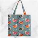 Zipper Grocery Tote Bag 