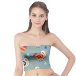 Cute Bird Pattern Tube Top