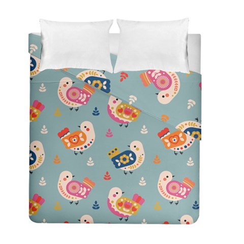 Cute Bird Pattern Duvet Cover Double Side (Full/ Double Size) from ArtsNow.com