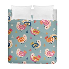 Cute Bird Pattern Duvet Cover Double Side (Full/ Double Size) from ArtsNow.com