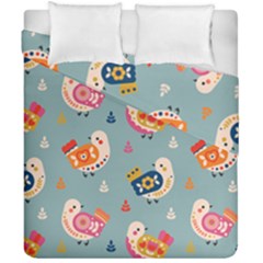 Cute Bird Pattern Duvet Cover Double Side (California King Size) from ArtsNow.com