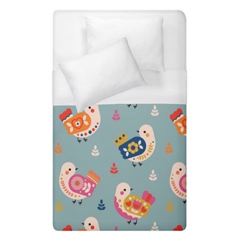 Cute Bird Pattern Duvet Cover (Single Size) from ArtsNow.com