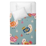 Cute Bird Pattern Duvet Cover Double Side (Single Size)