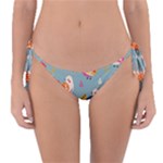 Cute Bird Pattern Reversible Bikini Bottoms