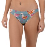 Cute Bird Pattern Band Bikini Bottoms