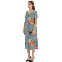 T-Shirt Midi Dress With Pockets 