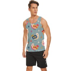 Men s Wide Collar Tank Top 