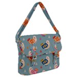 Cute Bird Pattern Buckle Messenger Bag