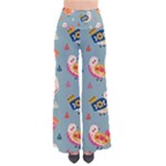 Cute Bird Pattern So Vintage Palazzo Pants