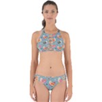 Cute Bird Pattern Perfectly Cut Out Bikini Set