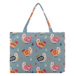 Cute Bird Pattern Medium Tote Bag