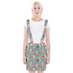 Cute Bird Pattern Braces Suspender Skirt