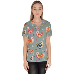 Women s V-Neck Scrub Top 