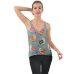 Cute Bird Pattern Chiffon Cami