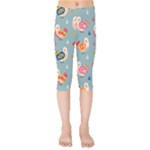 Cute Bird Pattern Kids  Capri Leggings 