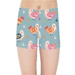 Cute Bird Pattern Kids  Sports Shorts