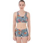 Cute Bird Pattern Work It Out Gym Set