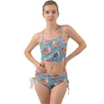 Cute Bird Pattern Mini Tank Bikini Set