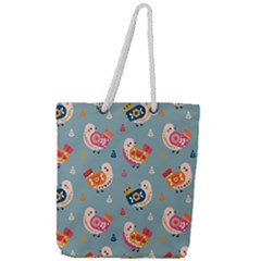 Full Print Rope Handle Tote (Large) 