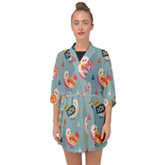 Half Sleeve Chiffon Kimono 