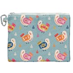 Cute Bird Pattern Canvas Cosmetic Bag (XXL)