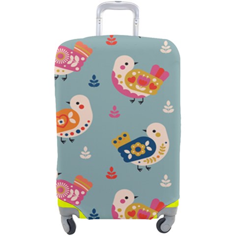 Cute Bird Pattern Luggage Cover (Large) from ArtsNow.com