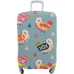 Cute Bird Pattern Luggage Cover (Large) from ArtsNow.com