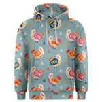 Cute Bird Pattern Men s Overhead Hoodie