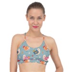 Cute Bird Pattern Basic Training Sports Bra