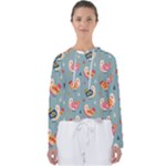 Cute Bird Pattern Women s Slouchy Sweat